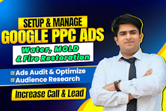 setup google ads for water damage, mold and fire restoration business