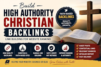 build high authority christian backlinks link building for website ranking