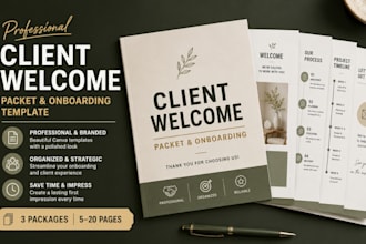 design client welcome packet and onboarding template for design agencies and vas