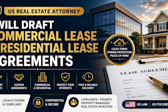 draft attorney commercial lease and residential lease agreement