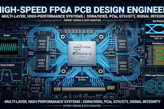 design high speed fpga pcb, ddr4 ddr5 routing, pcie, intel fpga
