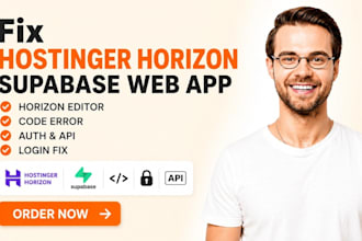 fix hostinger horizon supabase web app horizon editor code error auth api login