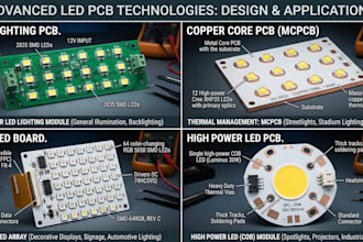design led lighting pcb, copper core pcb, smd led board and  high power led