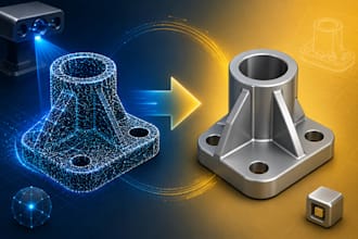 convert stl, obj scanned files to step, igs, parasolid