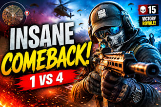 design eye catching gaming youtube thumbnails