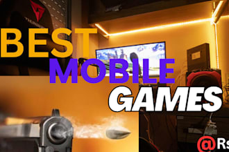 design youtube thumbnails for gaming, cartoon, movie