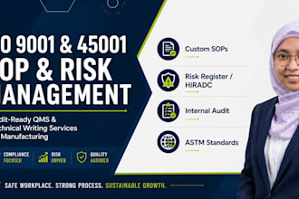 be your qms, risk management, technical writer sop