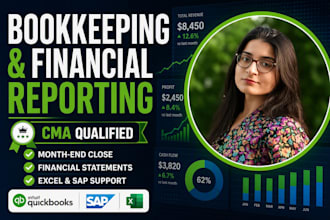 provide bookkeeping, analysis and month end close support