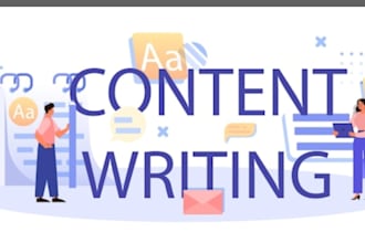 be your expert content writer and articles writer