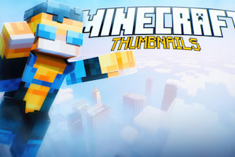 design clickable minecraft youtube thumbnail