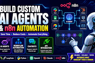 build custom ai agents and n8n automation workflows for you