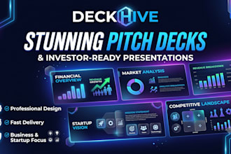 design a professional business presentation or pitch deck