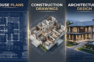 create architectural house plans and construction ready building drawings
