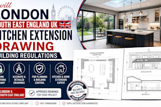 london south east england UK kitchen extension drawing building regulations