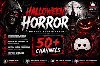 create a  discord server setup professionally
