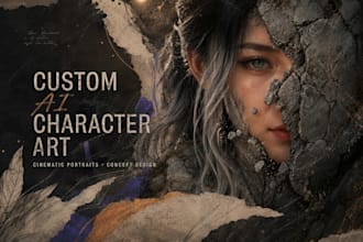 create custom ai character designs and cinematic portraits
