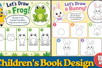 create whimsical childrens book artwork