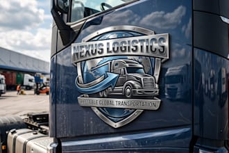 create a professional transport and trucking logo