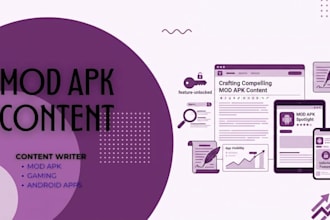 write SEO mod apk articles