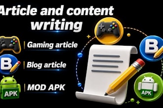 write SEO mod apk articles