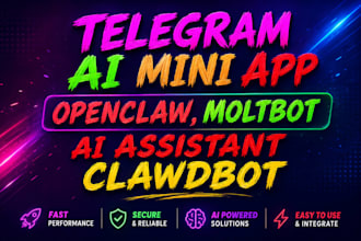 make telegram ai agent mini app bot integrated with openclaw