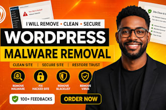 wordpress malware removal, fix hacked wordpress, remove blacklist, remove virus