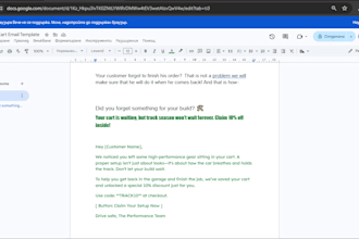 write high conversion abandoned cart email copywriting