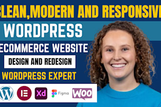 design wordpress ecommerce website redesign wordpress website with elementor pro