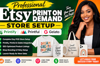 setup etsy print on demand store printify printful gelato etsy print on demand