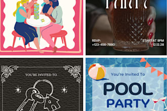design beautiful custom invitation cards for any occasion