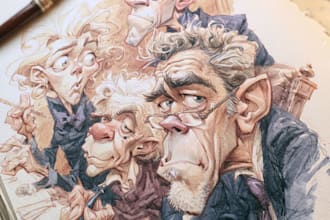 make a political cartoon art