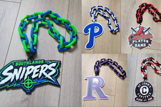 custom 3d hype chain fivem chain h3h cuban link 3d nameplate pendant stl 3mf