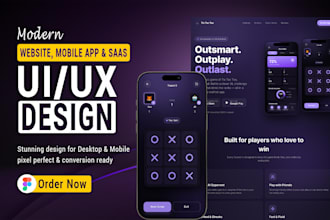design a UI UX website or mobile app in figma
