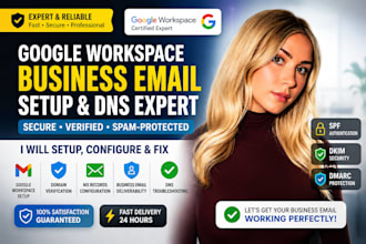 setup google workspace email, spf dkim and dmarc