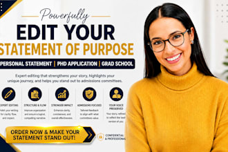 edit your statement of purpose personal statement phd application or grad school