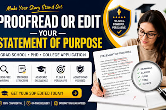 edit your sop, personal statement, grad school or phd application