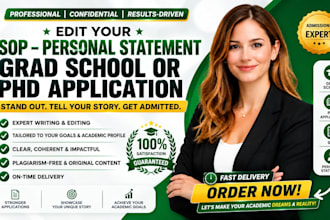 edit your statement of purpose personal statement phd application or grad school