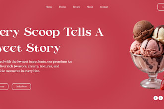 design a modern UI UX website, landing page, homepage, or figma web design