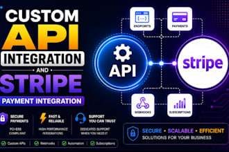 do API integration and stripe payment integration