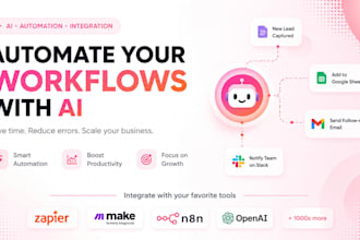 build ai agents and automations using n8n make and zapier