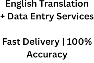 do data entry, excel work and marathi to english translation