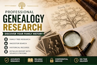professional genealogy and family history research