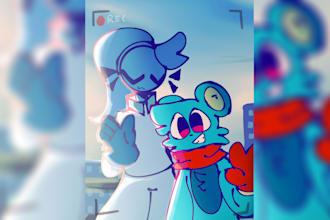 create a custom digital illustration