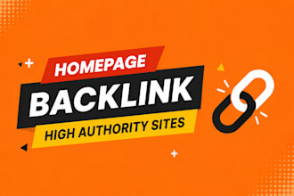 build high authority SEO homepage dofollow backlinks