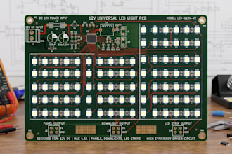 design led light pcb board, 12v led pcb for panels, downlights and led strips