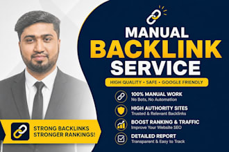 build 150 high authority SEO profile backlinks manually