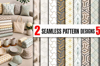 design trendy geometric seamless patterns