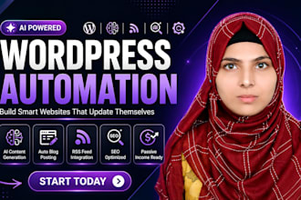 build an ai powered wordpress autoblog website with SEO and RSS
