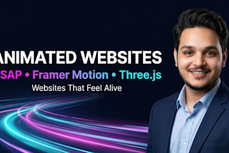 design a modern animated website with gsap and framer motion