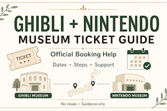 guide your ghibli and nintendo museum ticket booking